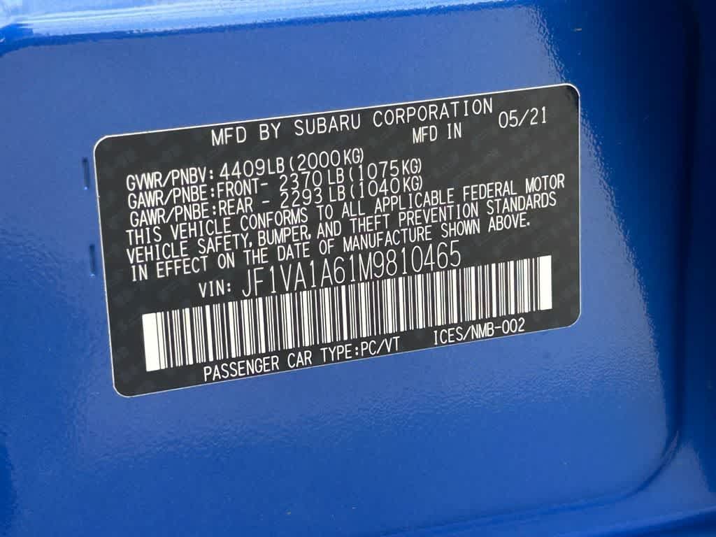 Used 2021 Subaru WRX w/ Popular Package #3 (IZT) AWD/4WD image 21