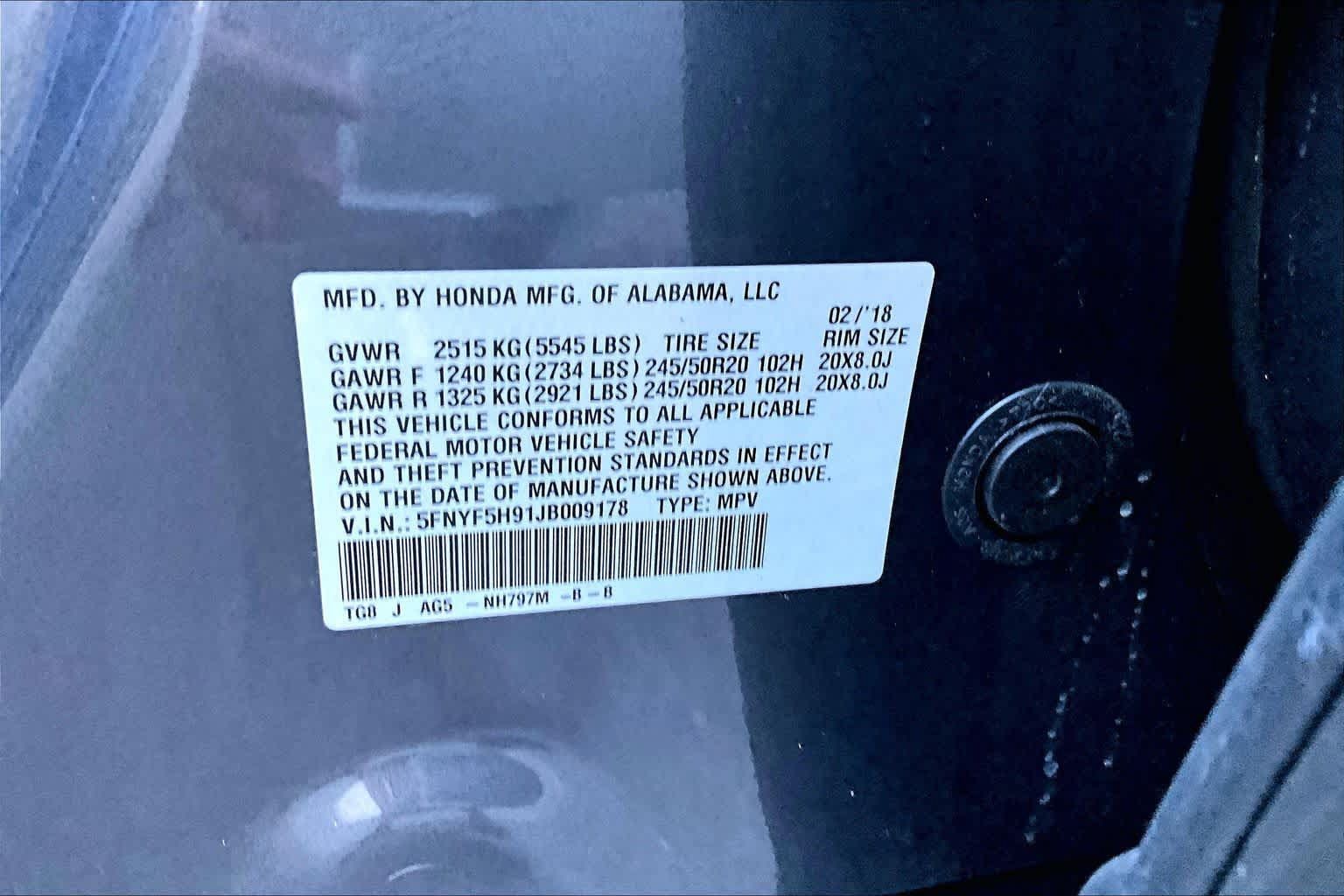 Used 2018 Honda Pilot Touring image 32