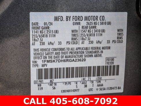 Used 2024 Ford Explorer XLT w/ Equipment Group 202A image 36