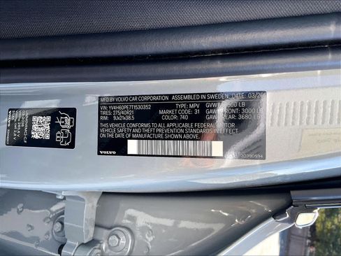 New 2026 Volvo XC90 T8 Plus w/ Protection Package Premier AWD/4WD image 36