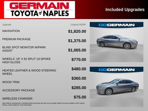 Used 2020 Lexus ES 300h w/ Premium Package FWD image 4