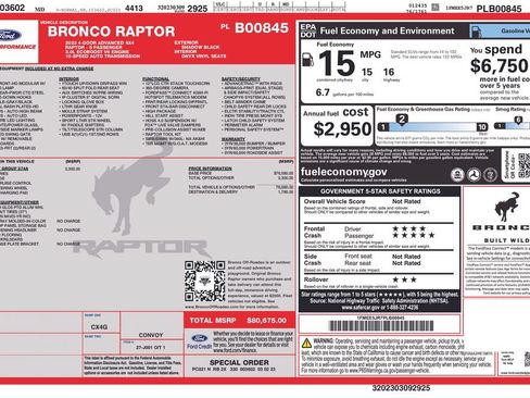 Used 2023 Ford Bronco Raptor AWD/4WD image 8