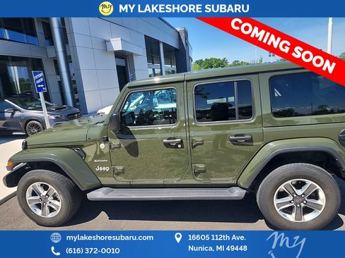 Used 2023 Jeep Wrangler Unlimited Sahara w/ LED Lighting Group AWD/4WD image 4