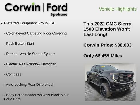 Used 2022 GMC Sierra 1500 Elevation image 12