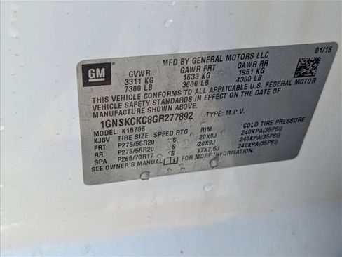 Used 2016 Chevrolet Tahoe LTZ w/ Max Trailering Package AWD/4WD image 16