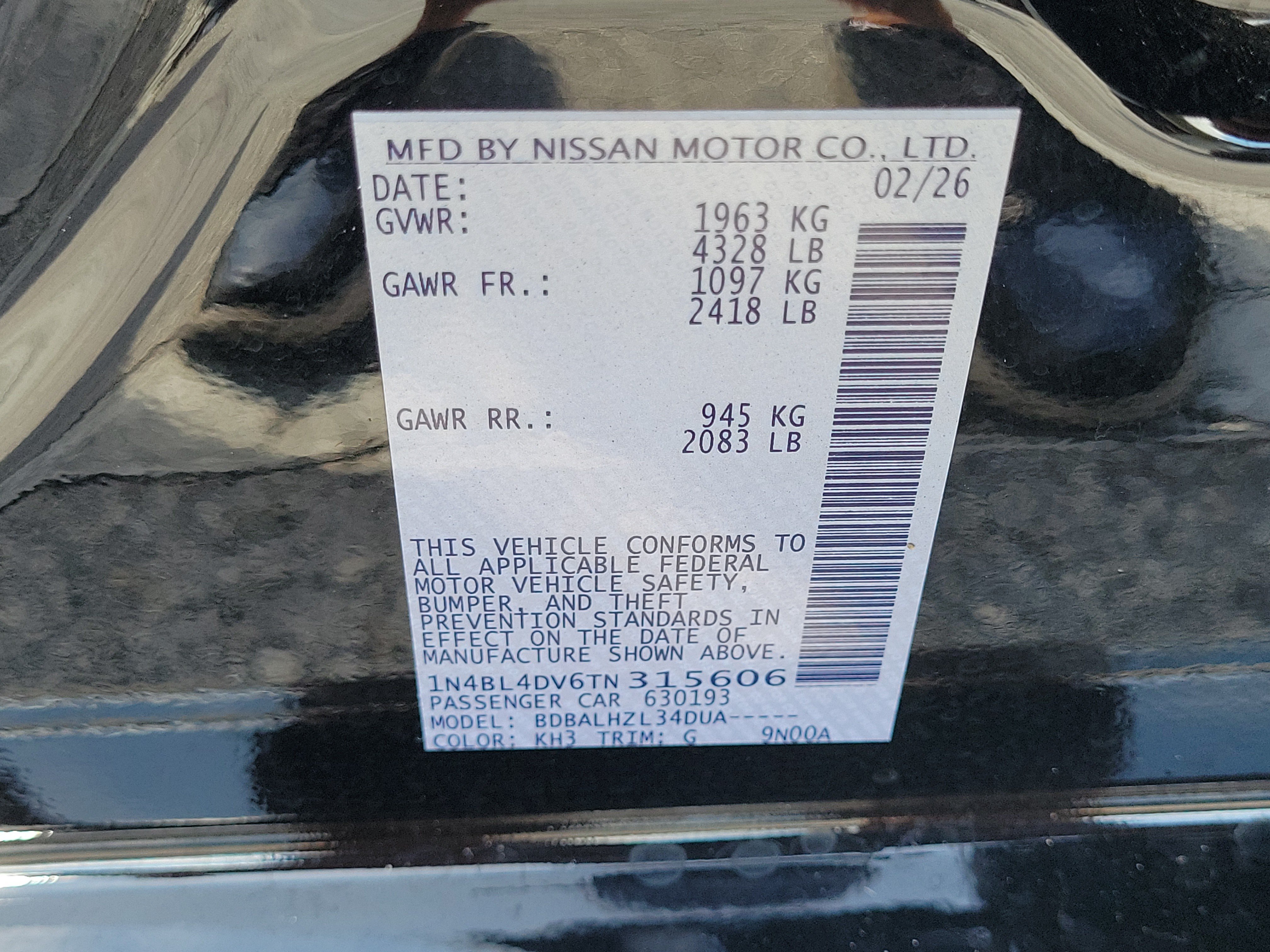Certified 2026 Nissan Altima 2.5 SV FWD image 25