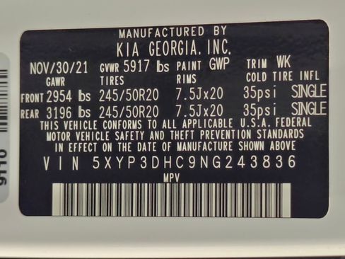 Used 2022 Kia Telluride EX w/ EX Premium Package AWD/4WD image 71