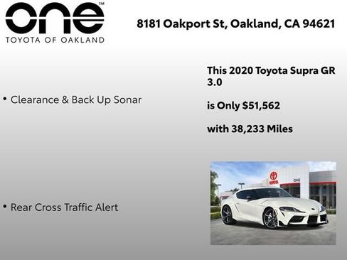 Used 2020 Toyota Supra w/ Driver Assist Package RWD image 11