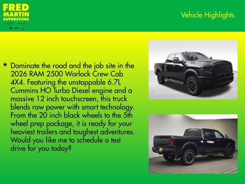 New 2026 RAM 2500 Warlock AWD/4WD image 7