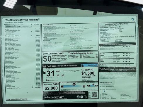 New 2026 BMW 330i Sedan w/ Convenience Package RWD image 15