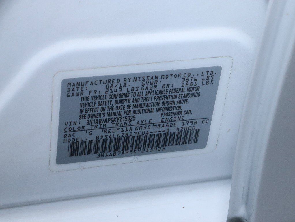 Certified 2019 Nissan Sentra SL FWD image 21