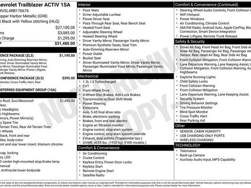 Used 2024 Chevrolet TrailBlazer ACTIV w/ Convenience Package FWD image 6