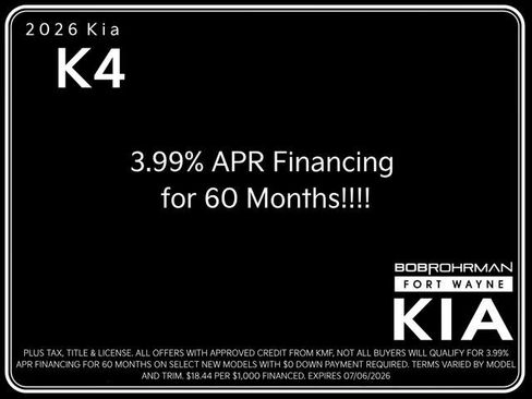 New 2026 Kia K4 GT-Line FWD image 4