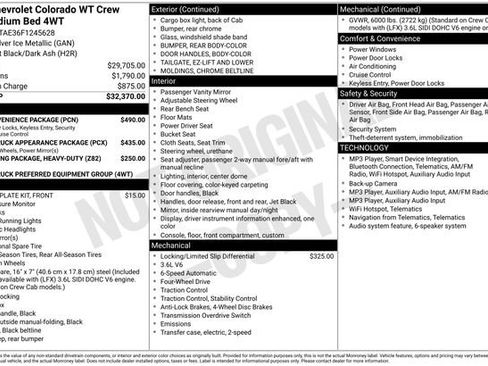 Used 2015 Chevrolet Colorado W/T w/ WT Convenience Package AWD/4WD image 13