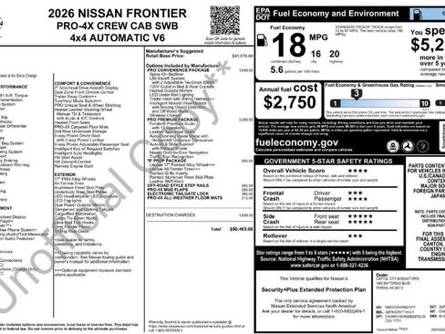 New 2026 Nissan Frontier PRO-4X w/ Pro Premium Package image 34