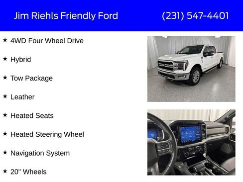 Used 2024 Ford F150 Lariat w/ Tow/Haul Package AWD/4WD image 6