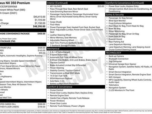 Used 2023 Lexus NX 350 AWD image 16
