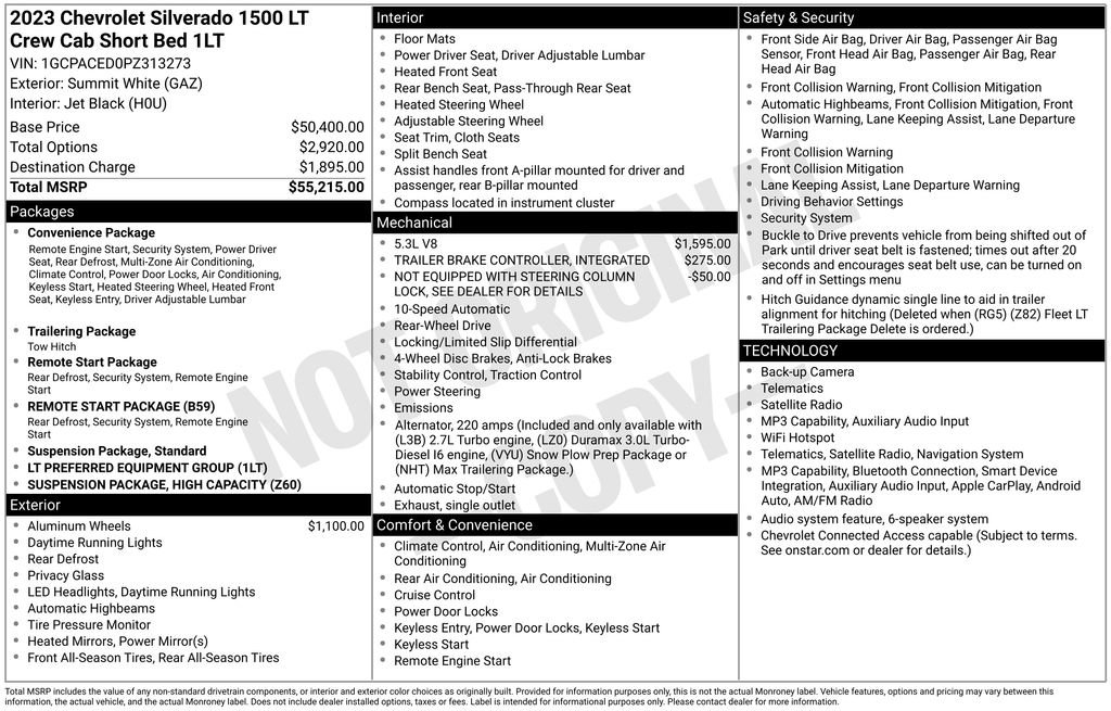Used 2023 Chevrolet Silverado 1500 LT RWD image 2