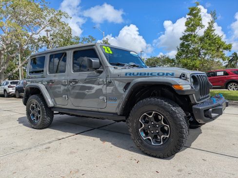 Used 2023 Jeep Wrangler Unlimited Rubicon 4xe w/ Steel Bumper Group AWD/4WD image 2