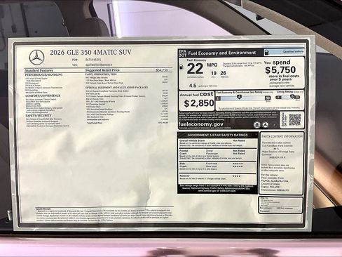 New 2026 Mercedes-Benz GLE 350 4MATIC image 18