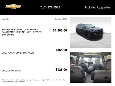 Used 2025 Chevrolet Traverse RS w/ LPO, Floor Liner Package AWD/4WD image 5
