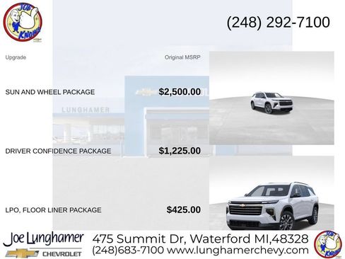 New 2026 Chevrolet Traverse LT w/ Sun and Wheel Package AWD/4WD image 7