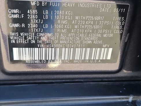 Used 2011 Subaru Outback 2.5i Limited w/ PWR Moonroof Pkg image 24