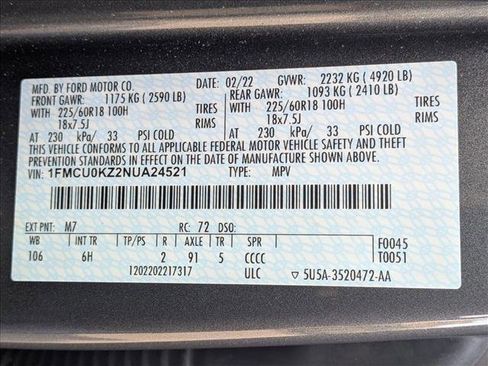 Used 2022 Ford Escape SEL w/ Technology Package image 25