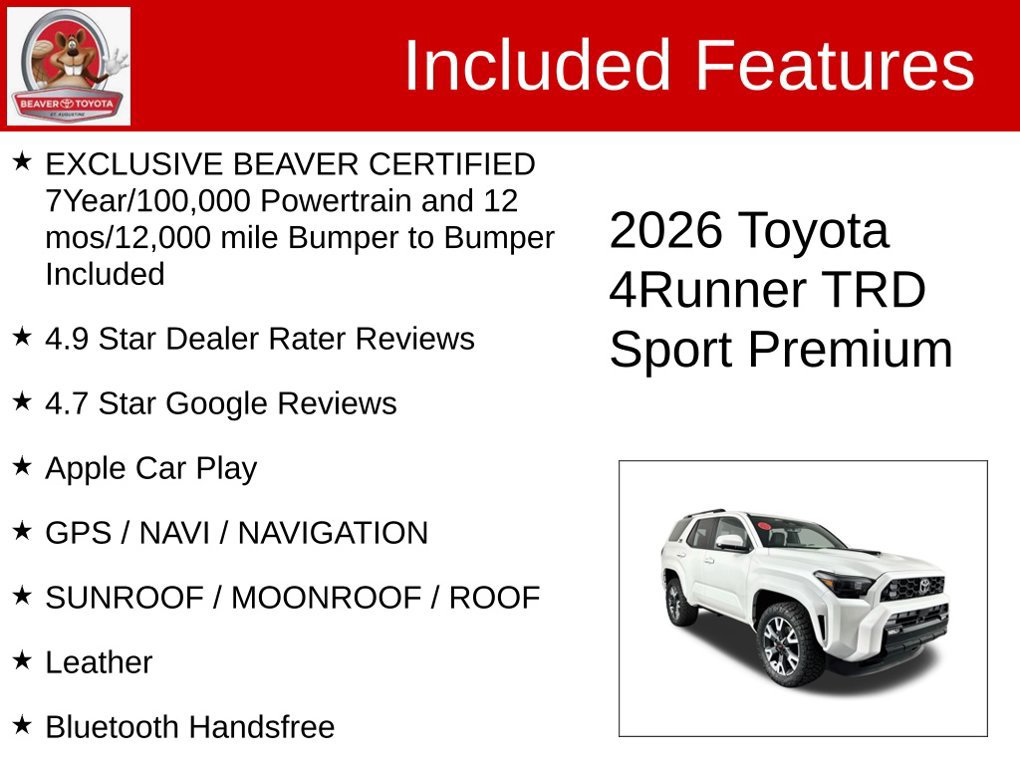 Used 2026 Toyota 4Runner TRD Sport Premium AWD/4WD image 4