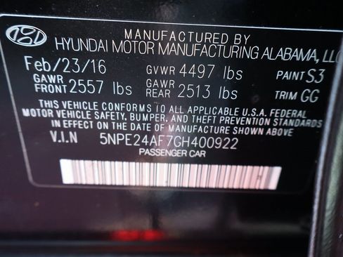 Used 2016 Hyundai Sonata SE image 35