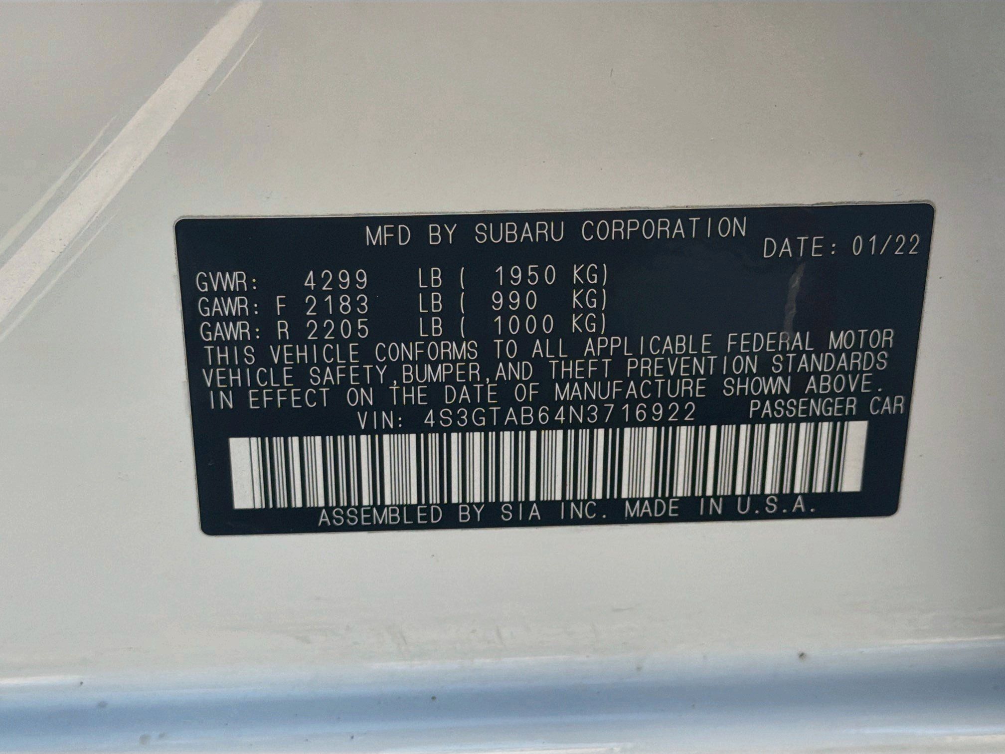 Used 2022 Subaru Impreza 2.0i AWD/4WD image 12