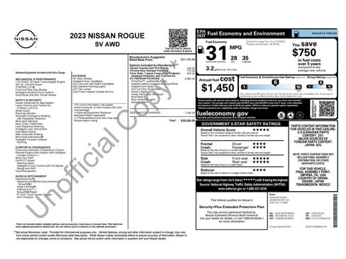 Used 2023 Nissan Rogue SV w/ SV Premium B Package AWD/4WD image 2