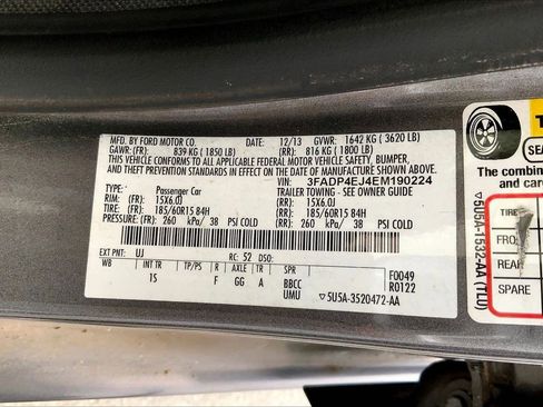 Used 2014 Ford Fiesta SE w/ SE Fuel Economy Package FWD image 8