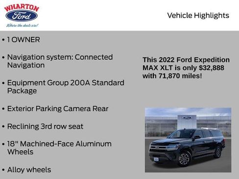 Certified 2022 Ford Expedition Max XLT image 5
