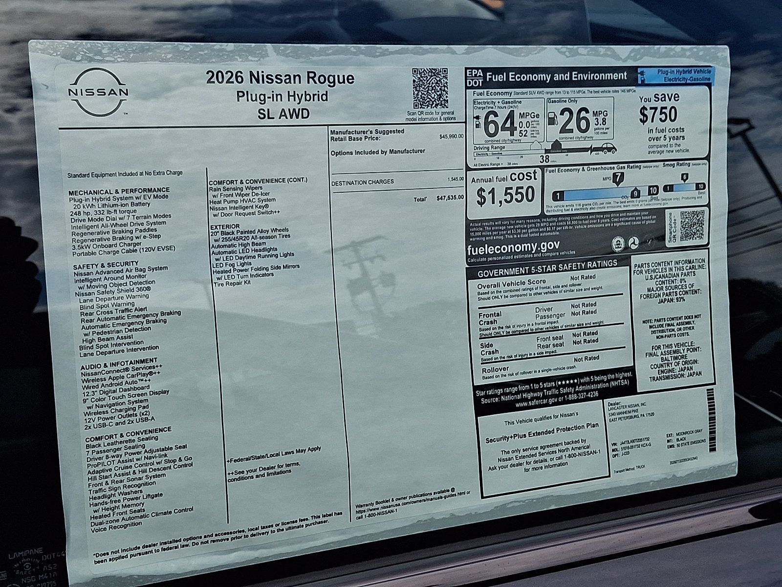 New 2026 Nissan Rogue SL AWD/4WD image 7