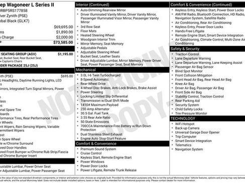 Used 2024 Jeep Wagoneer L Series II w/ Flexible Seating Group image 5