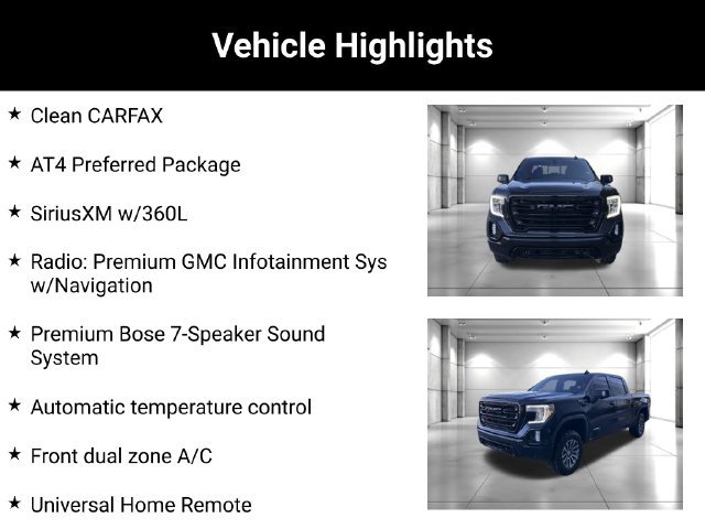 Used 2021 GMC Sierra 1500 AT4 w/ AT4 Preferred Package AWD/4WD image 2