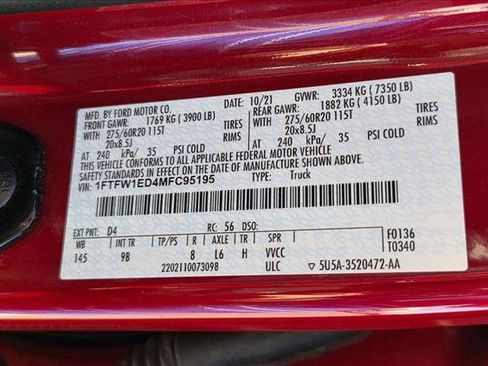 Used 2021 Ford F150 Platinum image 24