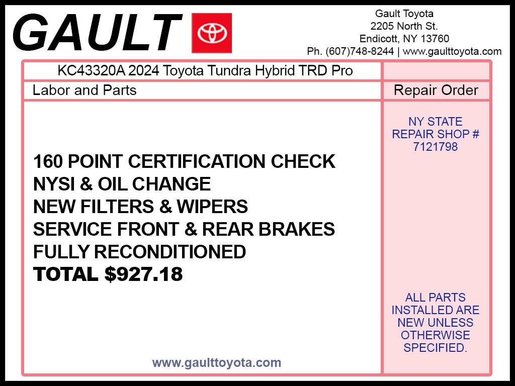 Certified 2024 Toyota Tundra TRD Pro AWD/4WD image 2