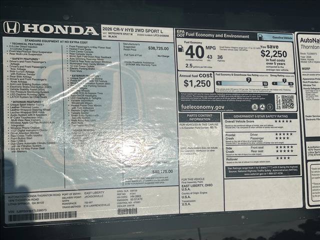 New 2026 Honda CR-V Sport-L image 19