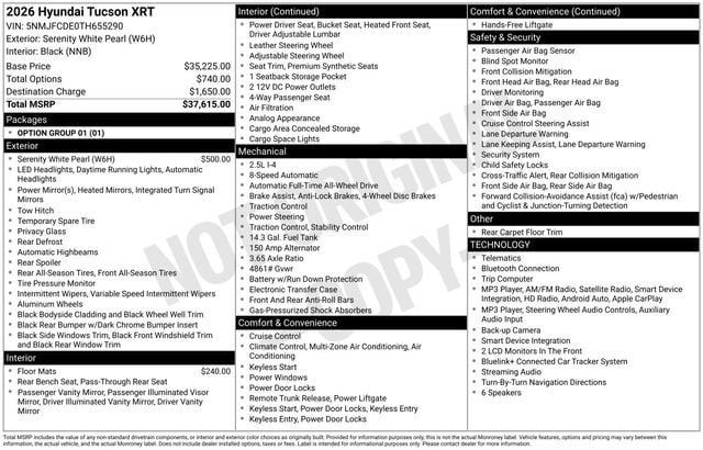 Used 2026 Hyundai Tucson XRT AWD/4WD image 4