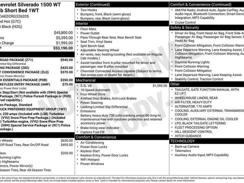 New 2024 Chevrolet Silverado 1500 W/T w/ Z71 Off-Road Package image 20