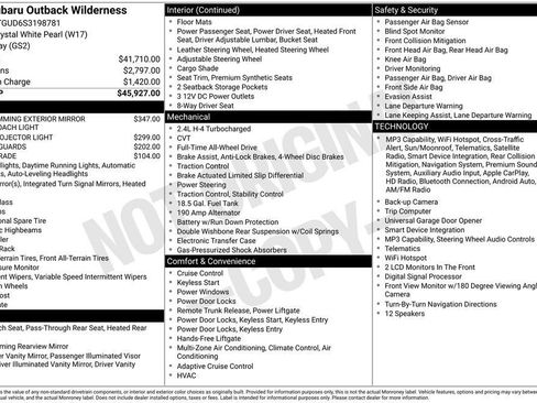 Used 2025 Subaru Outback Wilderness AWD/4WD image 4