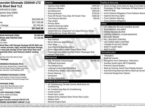 New 2026 Chevrolet Silverado 2500 LTZ w/ LTZ Premium Package AWD/4WD image 35