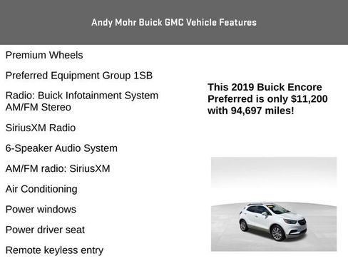 Used 2019 Buick Encore Preferred FWD image 8