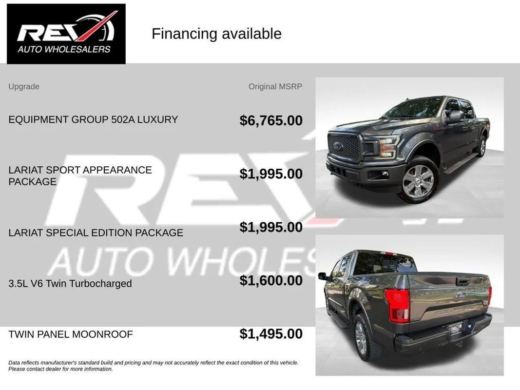 Used 2020 Ford F150 Lariat w/ Equipment Group 502A Luxury AWD/4WD image 6