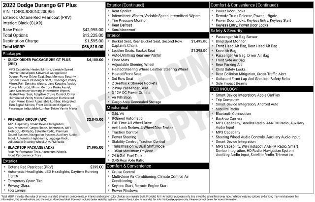 Used 2022 Dodge Durango GT AWD/4WD image 5
