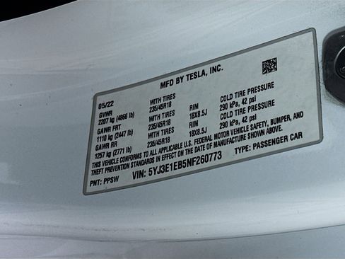 Used 2022 Tesla Model 3 Long Range image 13