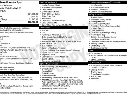 Certified 2024 Subaru Forester Sport AWD/4WD image 31