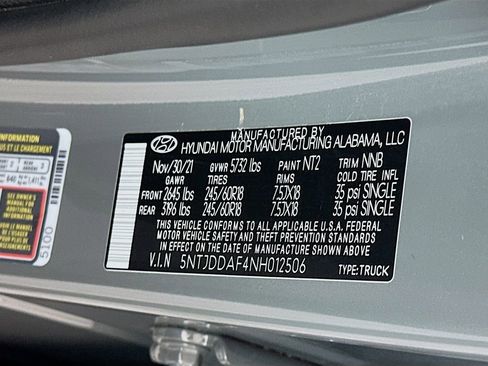 Certified 2022 Hyundai Santa Cruz SEL Premium w/ Cargo Package image 31